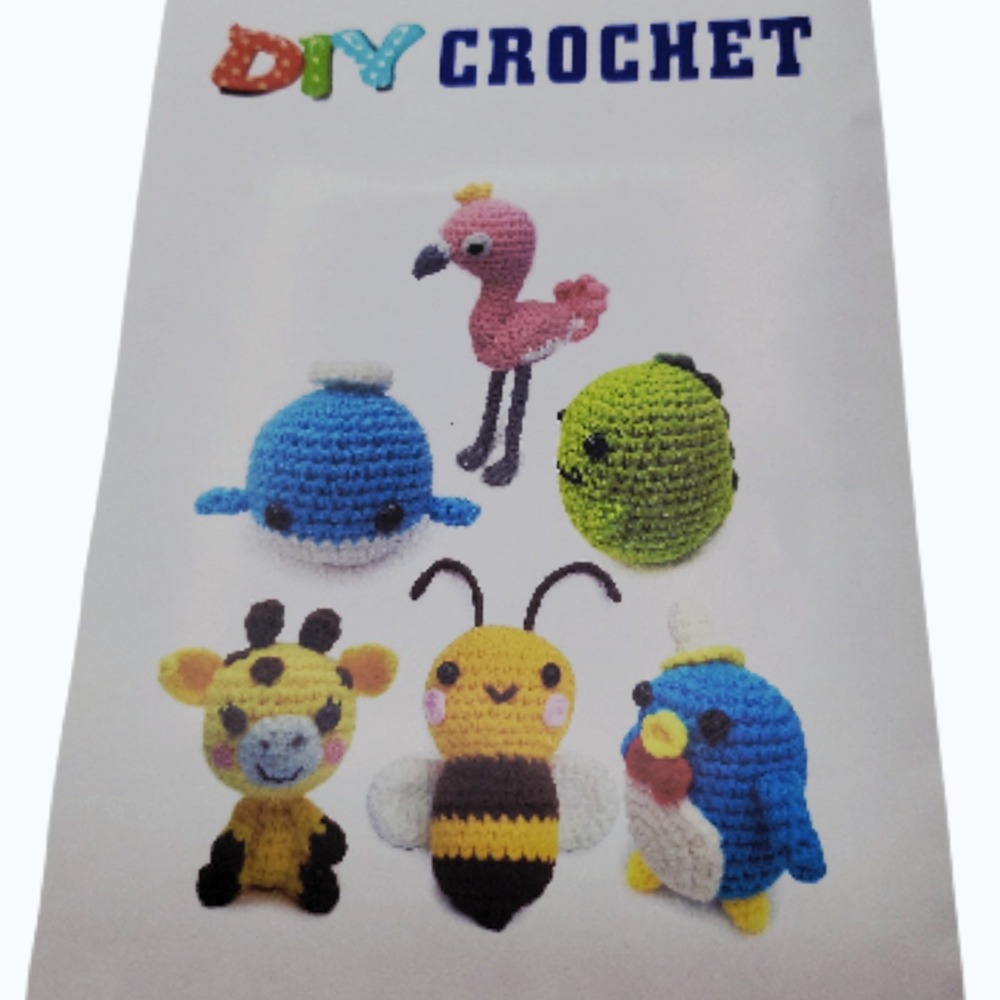 2026 Upgraded 6PCS Crochet‎ Kit for DIY 6 Animal Plush Craft Set, Premium